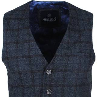 👉 Gilet grijs male mannen Ferlucci heren geblokt - 8720086129533