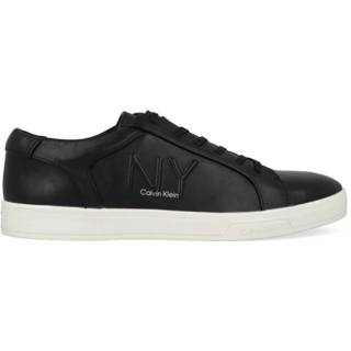 👉 Zwart leer mannen Calvin Klein Boone Low B4F2075 Zwart-41 194060349114