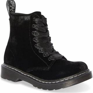 👉 Zwart leer meisjes vrouwen Dr. Martens 1460 j velvet black 190665290714