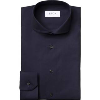 👉 Overhemd overhemden male blauw Eton navy