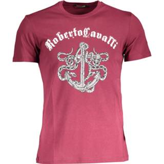👉 Short sleeve katoen l t-shirts male rood Roberto Cavalli 114851 8058044549636 8058044549612 8058044549629
