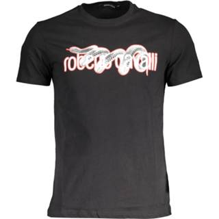 👉 Short sleeve katoen l t-shirts male zwart Roberto Cavalli 114757 8058044544334 8058044544310 8058044544327
