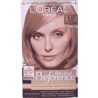 Haarkleuring goud Aziatisch Haar L'Oreal Preference Recital 8.32 Parelblond Haarverf 3600520795430