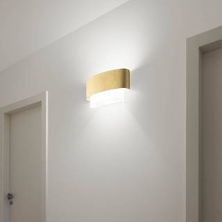 👉 Wand lamp metaal bruin a++ In bladgoud-optiek - wandlamp Matrioska