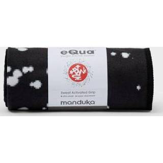 👉 Handdoek zwart mannen Manduka eQua Yogamat - Mini Dot Black