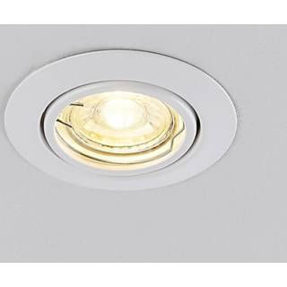 👉 Wit Mat staal a++ ELC Dakarra downlight set van 10, GU10 Ø8,8cm