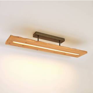 👉 Plafondlamp licht hout houten warmwit a+ Lindby Nesaja LED