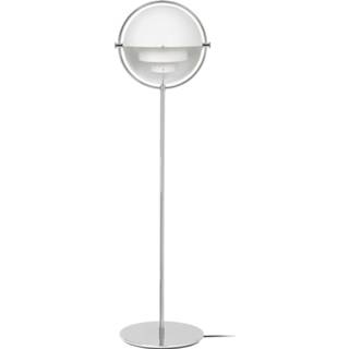 👉 Vloerlamp wit chroom staal a++ Louis Weisdorf GUBI Multi-Lite chroom/wit