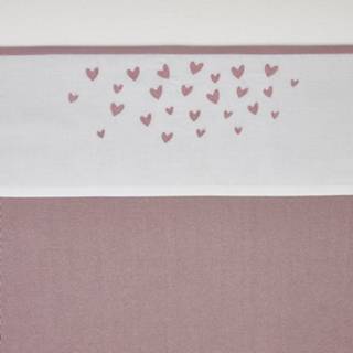 👉 Meyco Hearts Wieglaken Lilac 75 x 100 cm