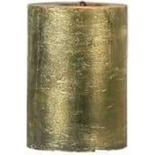 👉 Stomp kaars paraffine goudkleurige Stompkaars (8 x 5 cm) 8716522076851