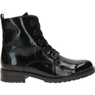 👉 Veterboots leer damesschoenen vrouwen zwart Gabor Veterboot 4060666994590 4060666994347
