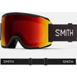 👉 Skibril zwart rood unisex Smith Squad Zwart/Rood