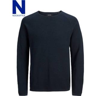 👉 Trui katoen l male blauw Jack & Jones 12157321 katoenen navy r -