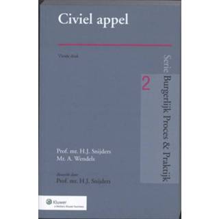 👉 Snijder Civiel appèl - A. Wendels, H.J. Snijders (ISBN: 9789013058383) 9789013058383