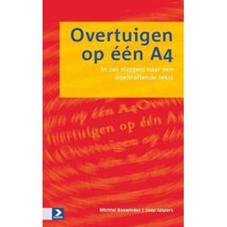 👉 Overtuigen op één A4 - J. Jaspers, M. Boswinkel (ISBN: 9789052618050) 9789052618050