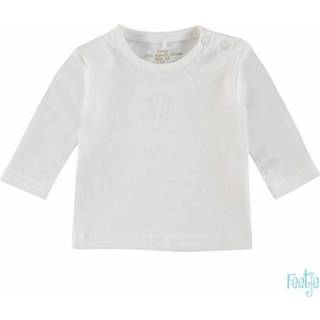 Feetje! Unisex Shirt Lange Mouw - Maat 68 - Off White - Katoen