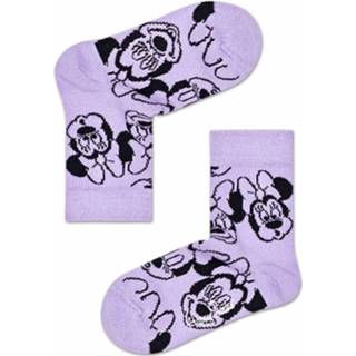 👉 Happy Socks! Meisjes Sok - Maat 134 - Lila - Katoen/polyamide/elasthan