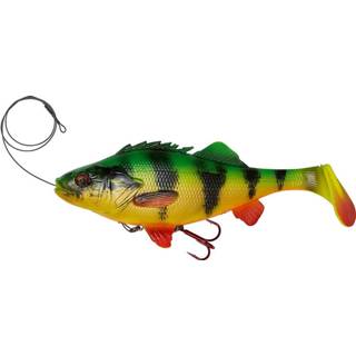 👉 Geel Savage Gear 4D Line Thru Perch Shad - Slow Sink Firetiger 20cm 100g 5706301618016