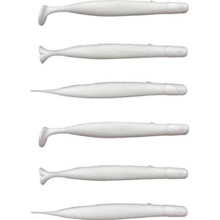 👉 Wit Savage Gear Gravity Stick Paddletail - White 14cm 15g 6 Stuks 5706301718617