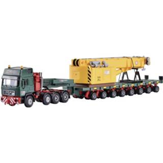 👉 Kibri 13600 H0 MAN SK met schuurplatformwagen met railkraan-bovendeel