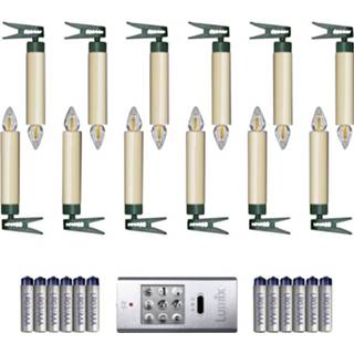 👉 Kerstboomverlichting Krinner 77122 Draadloze Binnen/buiten werkt op batterijen Aantal lampen 12 LED Dimbaar, Instelbare lichtmodus, Afstandsbediening, 4011972771221