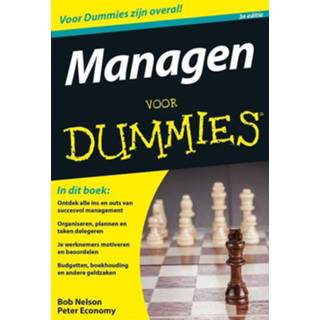 👉 Mannen Managen voor Dummies - Bob Nelson, Peter Economy (ISBN: 9789045352596) 9789045352596