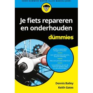 👉 Fiets Je repareren en onderhouden voor dummies - Dennis Bailey, Keith Gates (ISBN: 9789045353029) 9789045353029