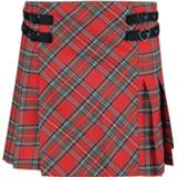 👉 Banned - Check It Out Skirt Hearts - Korte rok - Vrouwen - rood