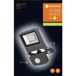 👉 LEDVANCE ENDURA® FLOOD Sensor Warm White L 4058075292154 LED-buitenschijnwerper met bewegingsmelder 10 W Warmwit