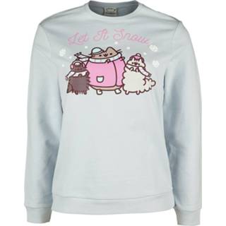 👉 Sweatshirt blauw vrouwen m lichtblauw Pusheen - Let It Snow Sweatshirts 5055910387227
