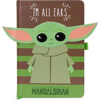 Donkergroen mannen Star Wars The Mandalorian Premium Notebook A5 I'm All Ears Green 5051265732804