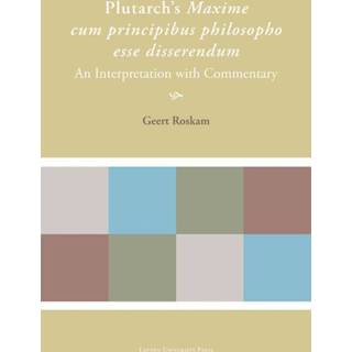 👉 Plutarch's Maxime cum principibus philosopho esse disserendum 9789461660114