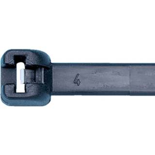 👉 SWG 50223155 Kabelbinder 186 mm 4.8 mm Zwart UV-stabiel, Met metalen tong 100 stuk(s)