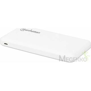 👉 Powerbank wit mannen Manhattan 406277 Lithium-Polymeer (LiPo) 10000 mAh 766623406277