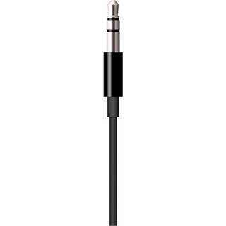 👉 Audiokabel zwart Apple iPhone/iPad/MacBook [1x dock-stekker Lightning - 1x Jackplug male 3.5 mm] 1.20 m