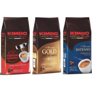 👉 Espresso apparaat Lot de Café en Grains Kimbo - (3 Paquets 1 kg) Neapolitan or 100% Arabica Intense Aroma