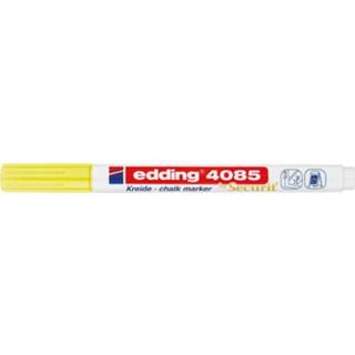 👉 Krijtmarker neongeel Edding e-4085, ronde punt van 1 - 2 mm, 4057305036544