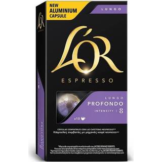 👉 Nespresso machine aluminium Decaffeinate L 'or, 10 compatible capsules