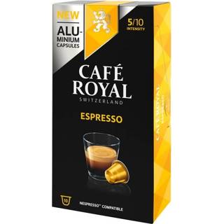 👉 Espresso apparaat aluminium ESPRESSO, coffee Royal 10 compatible Nespresso capsules