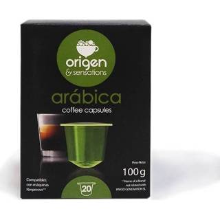 👉 Nespresso machine Arabica 20 capsules origin Sensations compatible