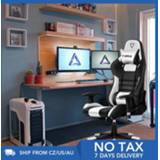👉 Gamestoel wit leather Furgle gaming chair white computer with boss office furniture wcg game chairs desk racing