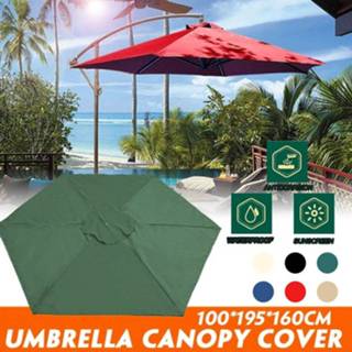 Parasol 2M Outdoor Banana Umbrella Replacement Patio Cantilever for Courtyard Swimming Pool Beach Waterproof Garden Sun Shelter