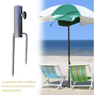 Parasol 1pc Easy Setup Heavy Duty For Park Patio Umbrella Portable Base Outdoor Adjustable Holder Beach Pole X9H4