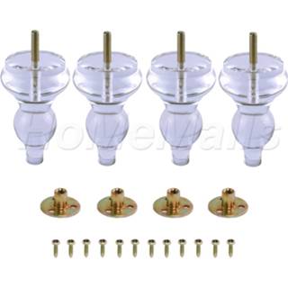 Sofa 1/2/4pcs Heavy Duty Clear Acrylic Furniture Legs As Replacement For Bench Couch Table Dresser Cabinet Bed TV Stand