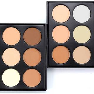 Concealer POPFEEL 6 Colors Face Highlighter Powder Palette Corrector Power Contouring Bronzer Makeup