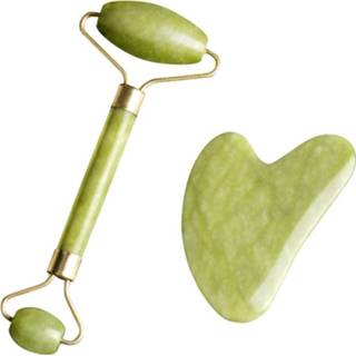 Massager 1Pc Natural Jade Massage Roller Guasha Board Spa Scraper Stone Facial Anti-Wrinkle Face Lifting Skin Care Tool