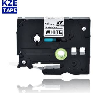 👉 Labeltape zwart wit 12mm Tze231 Black on White Laminated Label Tape Cassette Cartridge ribbon for p-touch printers tze Tze-231 231