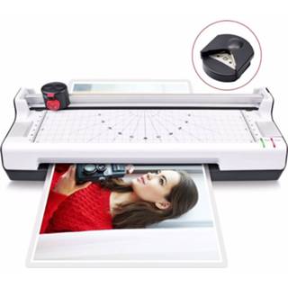 👉 Laminator 4 in 1 Hot and Cold A4 with Rotary Trimmer,Corner Rounder Photo/Doucment/Card Machine Max Support Size
