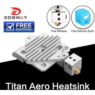 👉 Radiator Free Shipping 3DSWAY 3D Printer Parts Titan Aero Heat Sink Cooling block V6 Extruder Short Range Hotend 1.75mm 1pc