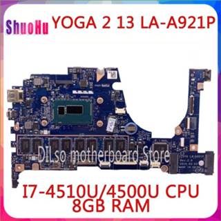 👉 Moederbord KEFU for Lenovo Yoga 2 13 Laptop Motherboard LA-A921P with I7-4510u/4500u 1.70ghz CPU 8GB RAM Original Mothebroard DDR3 HM76